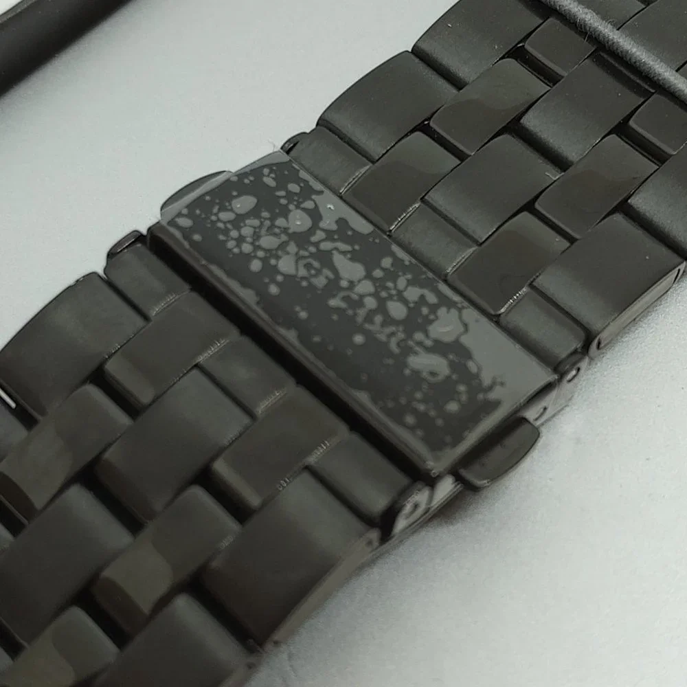 Vince Camuto 24mm Black Stainless Steel Watch Band Fits Apple Watch 42/44/45mm